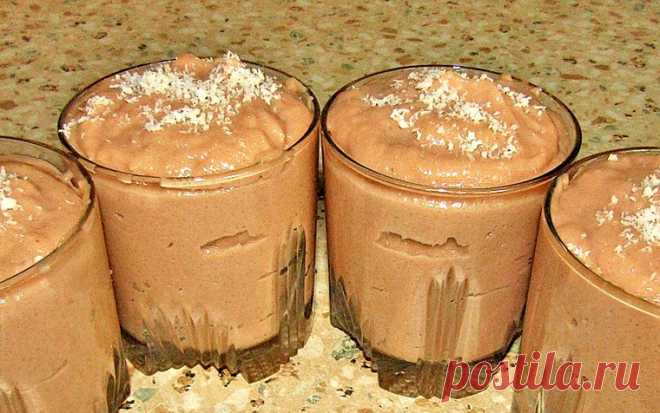 Шоколадный десерт без выпечки и желатина
