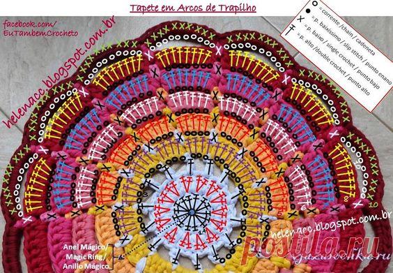 .КОВРИКИ СВОИМИ РУКАМИ.КРЮЧКОМ.