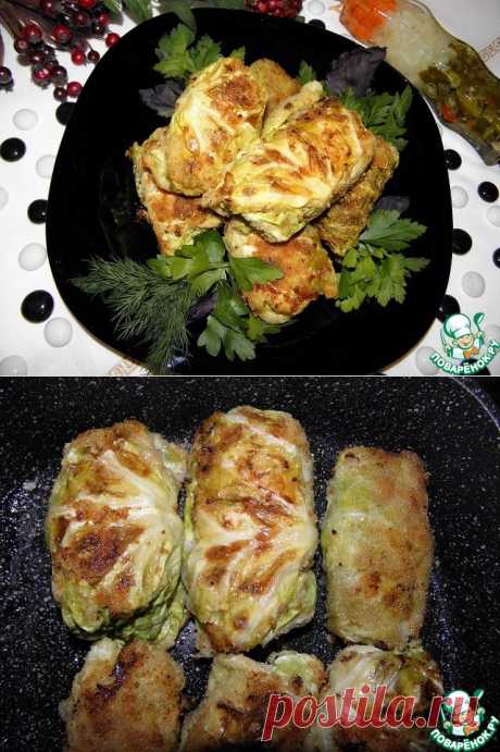 Куриные рулетики в капустной шубке