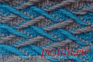 Двухцветное вязание спицами |