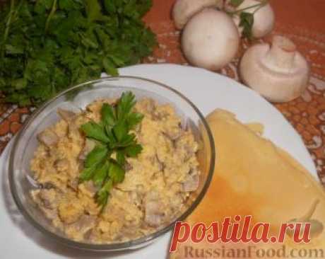 Рецепт: Грибная начинка для блинчиков и пирожков на RussianFood.com