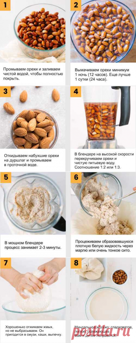 Миндальное молоко — польза и вред, рецепт приготовления
