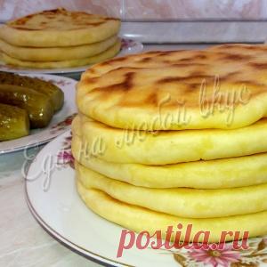 Лепешки на кефире с сыром и картошкой. На сковороде без масла