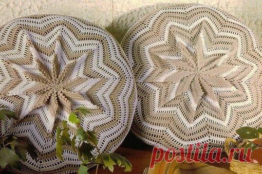 Вязаные чехлы на подушки. 
Еще много интересного в группе 