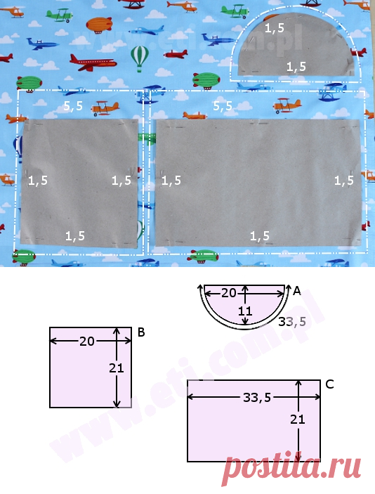 Dziecięcy koszyczek do samochodu (DIY) | eti-blog (blog o szyciu)