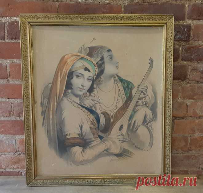 Цветная хромолитография в раме. Две цыганки. Эдуард Дебрюксель, бельгийский художник. Картина написана в 1849 году. 19 век. Размер рамы : 702 х 602 х 20. Размер литографии : 615 х 515 мм.

Цена : 37 000 руб. Купить

https://antiquarian76ru.blogspot.com/2019/04/blog-post_3.html?spref=tw

Справка : 
Эдуард Дебрюксель ( ...