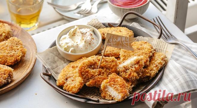 Куриные наггетсы в домашних условиях, пошаговый рецепт с фото на 962 ккал Куриные наггетсы в домашних условиях. Вкусный рецепт приготовления с пошаговым описанием, фото и отзывами. Удобный поиск рецептов и кулинарное вдохновение на Gastronom.ru