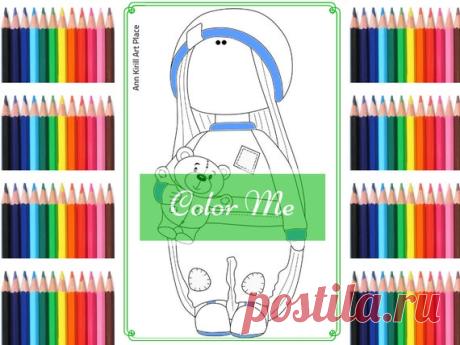 Color Me Winter Interior Doll Art Tilda Doll Coloring Doll | Etsy Hello, dear visitor! We are happy you are here!  Here we present you our doll stamps and coloring pages. Our girl digital files are good for coloring, scrapbooking or interior decoration.  Attached are 3 JPEG files: 1. girl with face 2. girl with blank face mask 3. girl with pattern face mask  Size