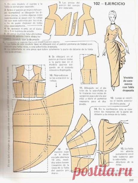 Платье с присборенным запахом (362×480)