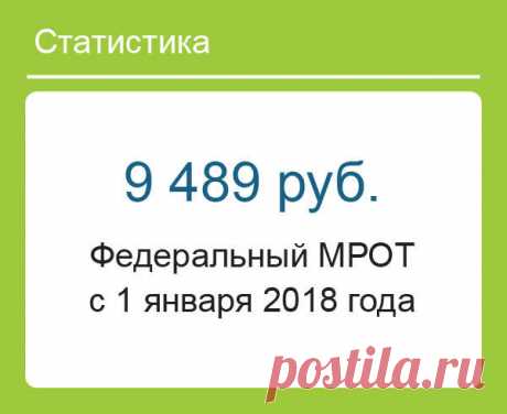 МРОТ с 1 января 2018 года в России по регионам (таблица)