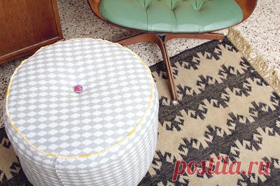 Круглый пуфик из одеял (Diy) Модная одежда и дизайн интерьера своими руками