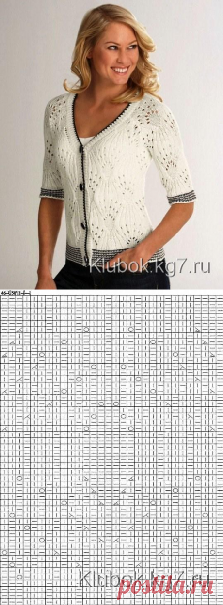 Белая кофточка | Клубок