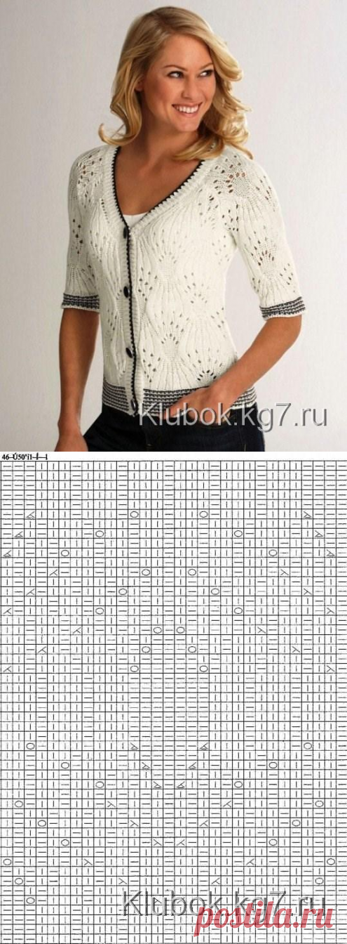 Белая кофточка | Клубок