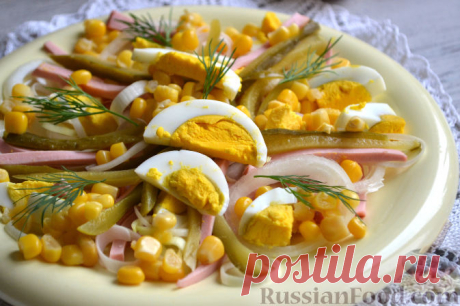 Готовим салат с кукурузой