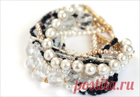 Small Good Things » Miriam Haskell Knockoff Tutorial: Turq Beaded Bracelet