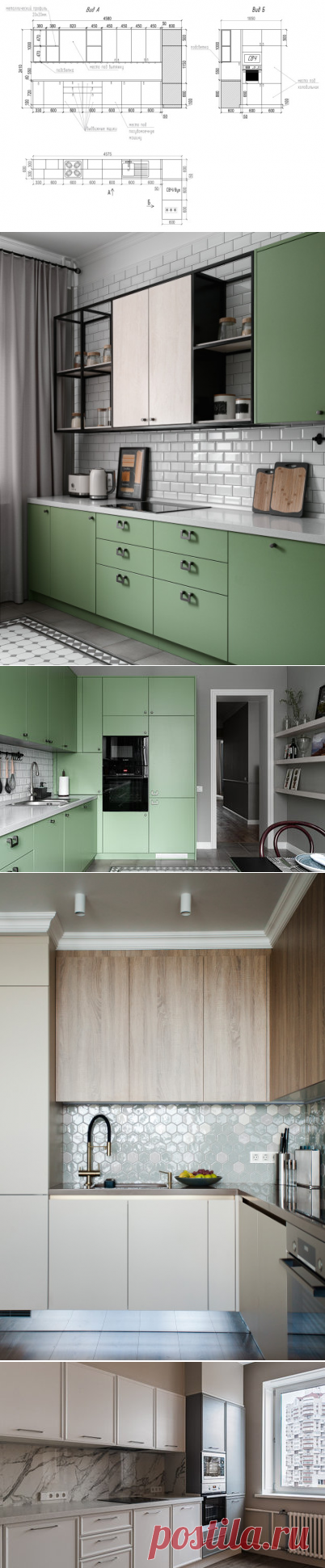 4 кухни за 300–400 тысяч — Канск, Казань, Ростов-на-Дону и Питер | Houzz Россия