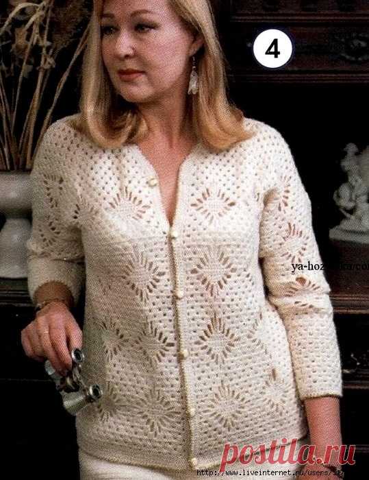 Жакет узором 