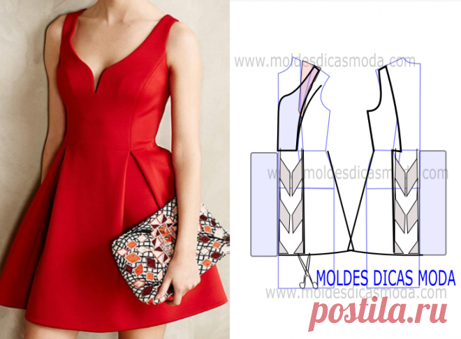 VESTIDO VERMELHO DE LOUISA CLARK - Moldes Moda por Medida Analise o desenho da transformação do molde de vestido vermelho de louisa clark para poder fazer a leitura de forma correta. Desta forma simplifica o seu...