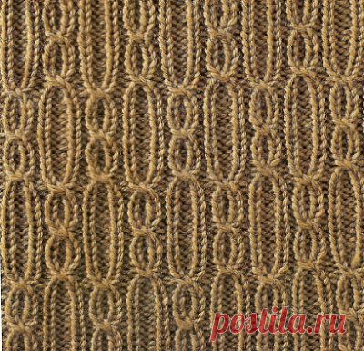 Узоры из кос (жгутов), вязаные спицами.