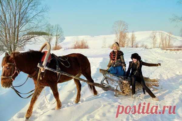 Настоящая славянская красота в зимних фотографиях российского фотографа