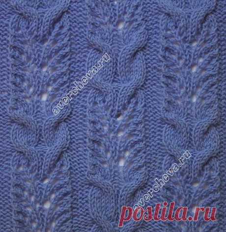 узор 213 кудрявые косички | каталог вязаных спицами узоров