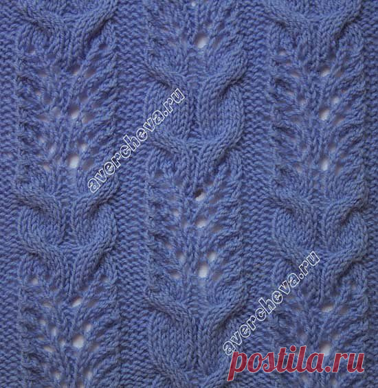 узор 213 кудрявые косички | каталог вязаных спицами узоров