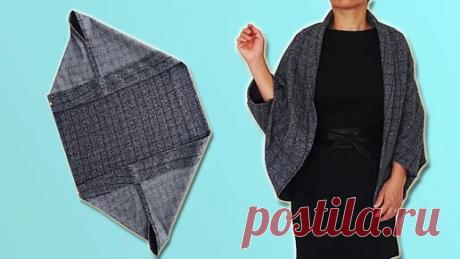 Красиво, стильно и невероятно просто! Вы больше не захотите покупать накидки в магазинах, ведь их очень легко сшить своими руками! | ШИТЬ ПРОСТО | Дзен