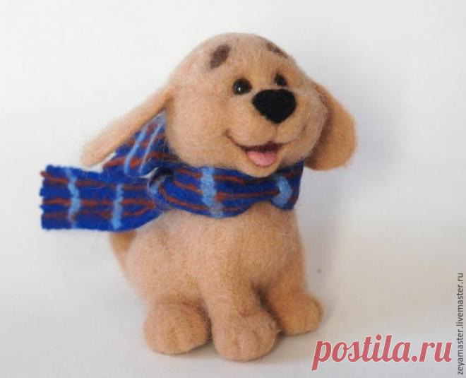 Валяем веселого щенка - Ярмарка Мастеров - ручная работа, handmade