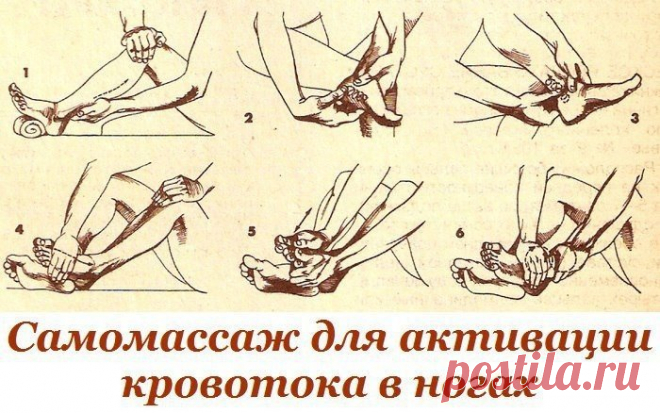 САМОМАССАЖ ДЛЯ АКТИВАЦИИ КРОВОТОКА В НОГАХ