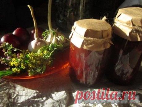 Сливовый соус к мясу. Заготовки на зиму