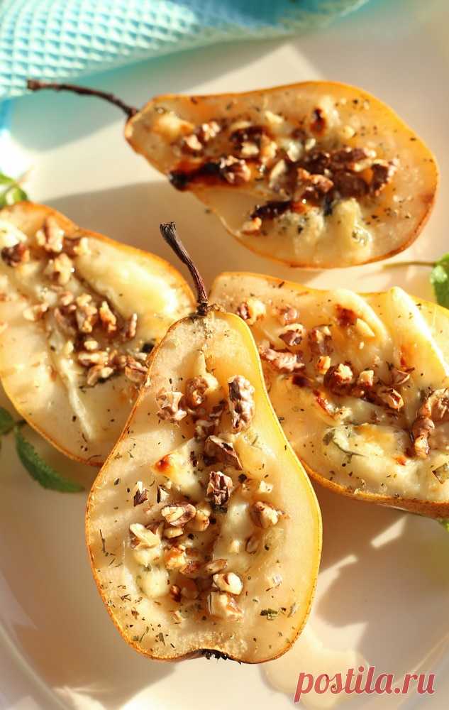 Десерт из запеченных груш с сыром и орехами рецепт с фото пошагово