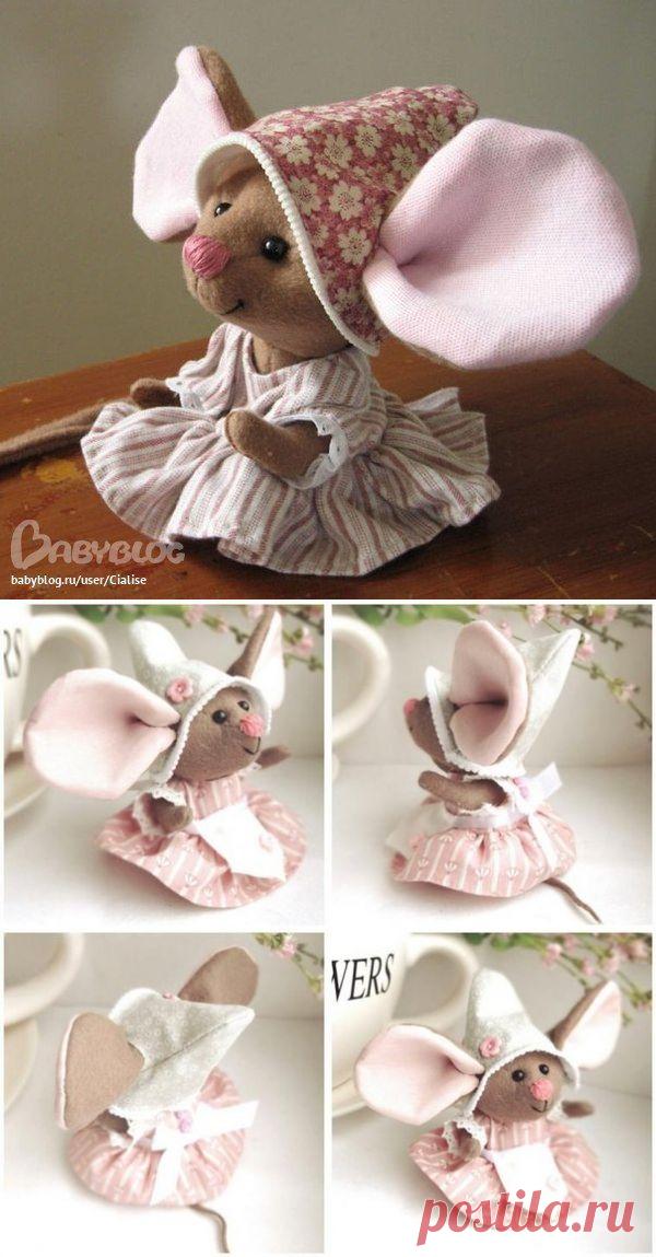 Выкройка мыши с большими ушами от CrazyZoo