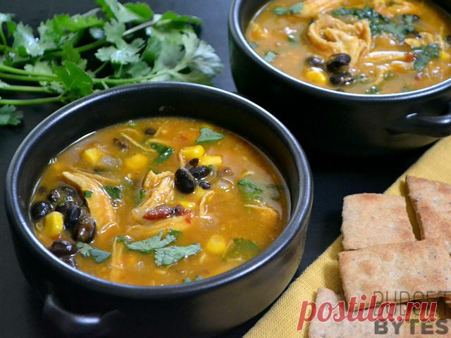 Необычный суп с курицей и тыквой. Все будут просить добавку!