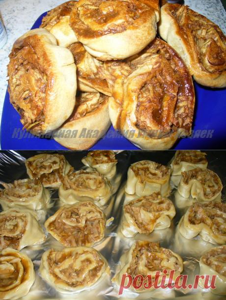 Кулинарная Академия Умных Хозяек: Плюшки с яблоками и сгущенкой