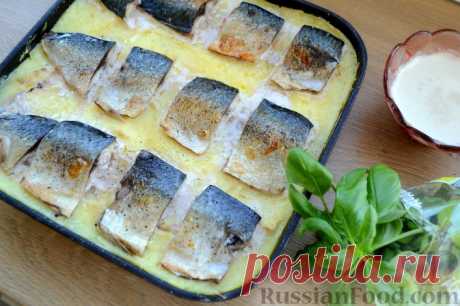 Рецепт: Скумбрия, запеченная с картофелем на RussianFood.com