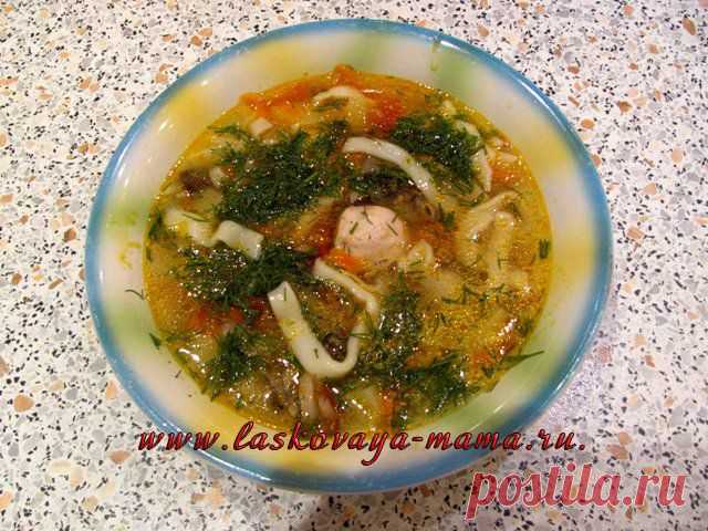 Суп с домашней лапшой в мультиварке