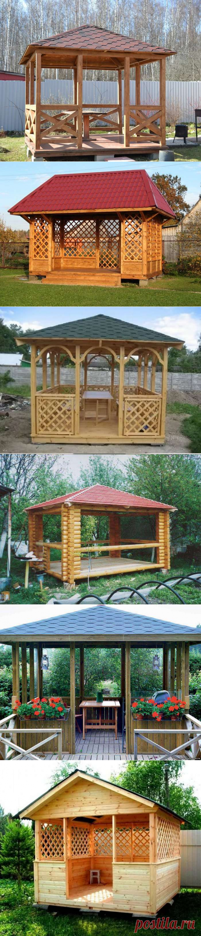 Беседки из дерева своими руками 300 фото, чертежи, схемы