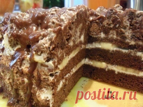 ШОКОЛАДНО-БАНАНОВЫЙ ТОРТ