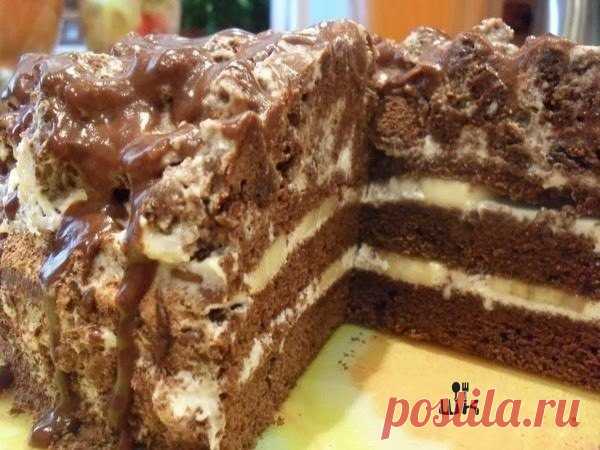 ШОКОЛАДНО-БАНАНОВЫЙ ТОРТ