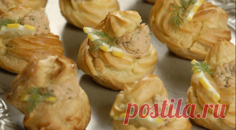 Профитроли с кремом из лосося. Пошаговый рецепт с фото на Gastronom.ru