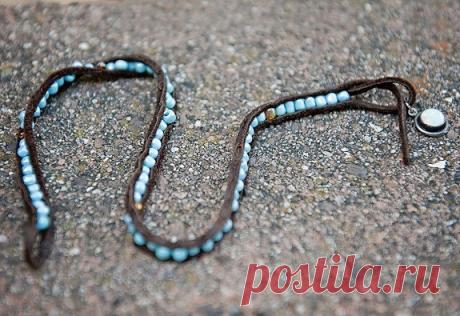 Кожаные браслеты — от простых до необычных: 9 идей с мастер-классами