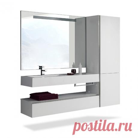 Тумба Стилло Сталь 127 подвесная купить в Москве в интернет-магазине сантехники color-style.ru