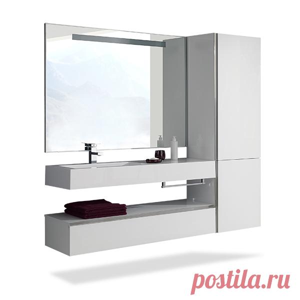 Тумба Стилло Сталь 127 подвесная купить в Москве в интернет-магазине сантехники color-style.ru