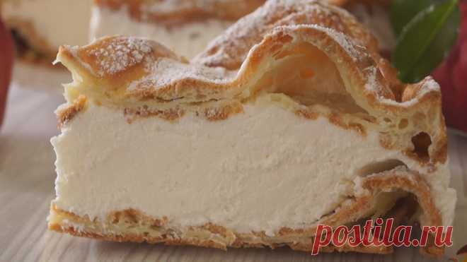 Запись на стене Заварной Торт "Карпатка". Безумно Вкусно!Готовится очень просто. Крем получается очень вкусный, напоминает мороженое. Одним словом, из совсем простого набора продуктов получается безумно вкусный торт! Подробный видео - рецепт смотрите по ссылке: https://gotovim-vkusnee.ru/zavarnoj-tort-karpat..