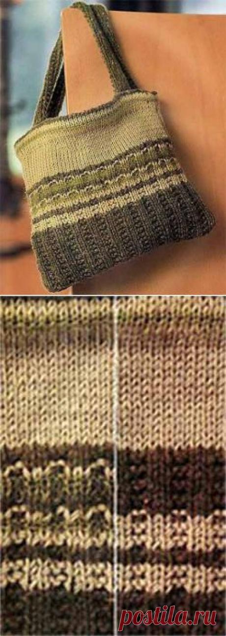 Сумка в оливковых тонах | Искусница