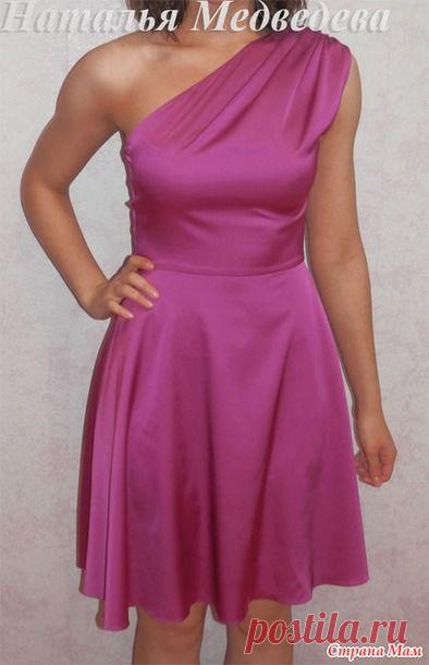 Моделирования лифа на однот плечо с драпировкой - Страна Мам