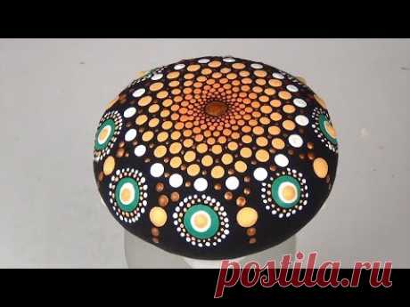 Mandala paso a paso en piedra
