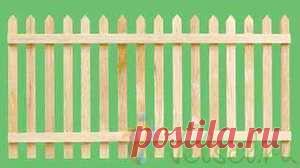 Garden fence, миниатюра 1:12 (Dollhouse), Dollsmini арт. 01.0768/2 (dhs) - Новые поступления DM614 <- Дома для кукол (dollhouse) и аксессуары М 1:12 - Каталог |