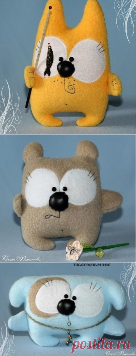 Шьем симпатичные игрушки своими руками из фетра