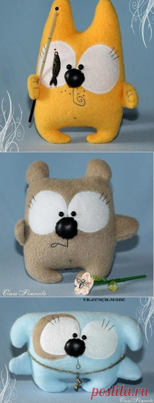 Шьем симпатичные игрушки своими руками из фетра